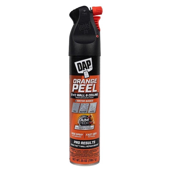 Dap DAP White Water-Based Orange Peel Spray Texture 25 oz 7079850005 - main